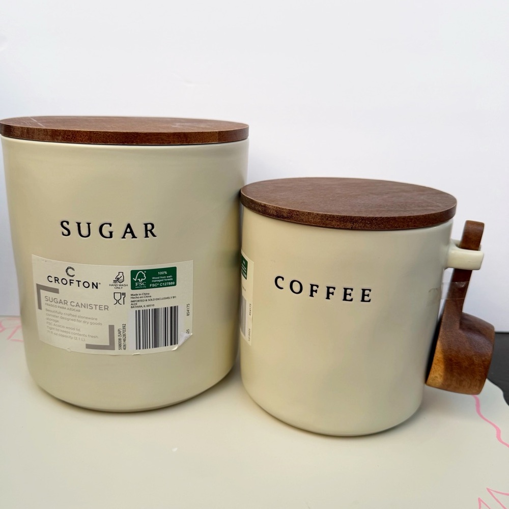 CROFTON Coffee and Sugar  Canister Set